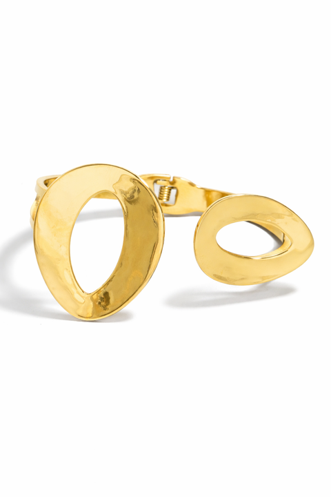Zari Circles Hinged Bracelet
