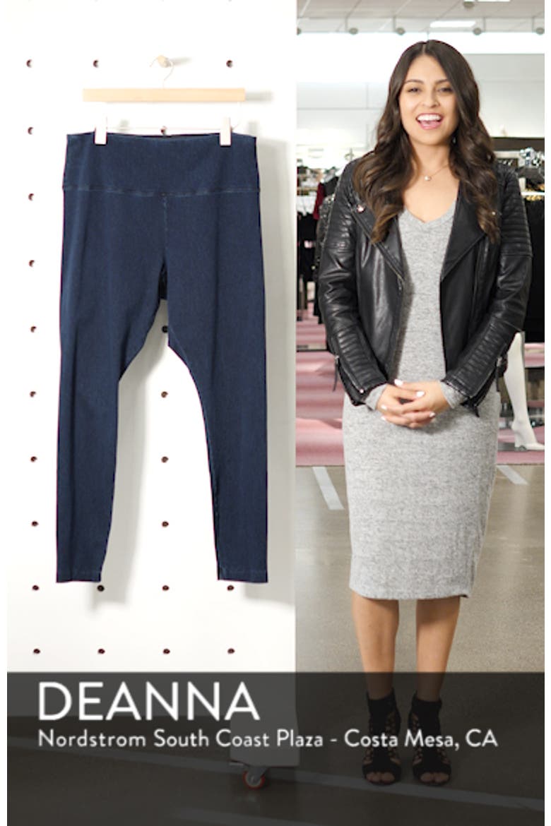 'Lyssentials High Rise Stretch Denim Leggings video
