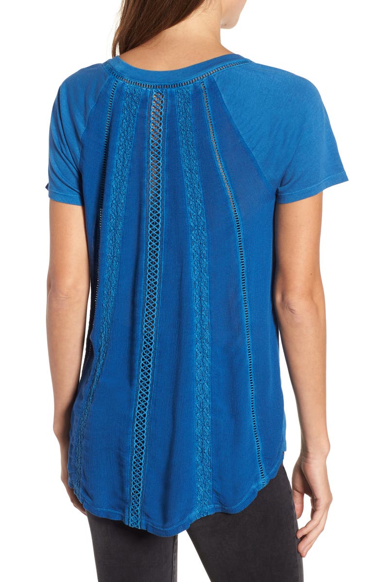 Caslon<sup>®</sup> Lace Back Swing Tee, Alternate, color, 