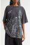 New York City Skyline Crystal Embellished T-Shirt
