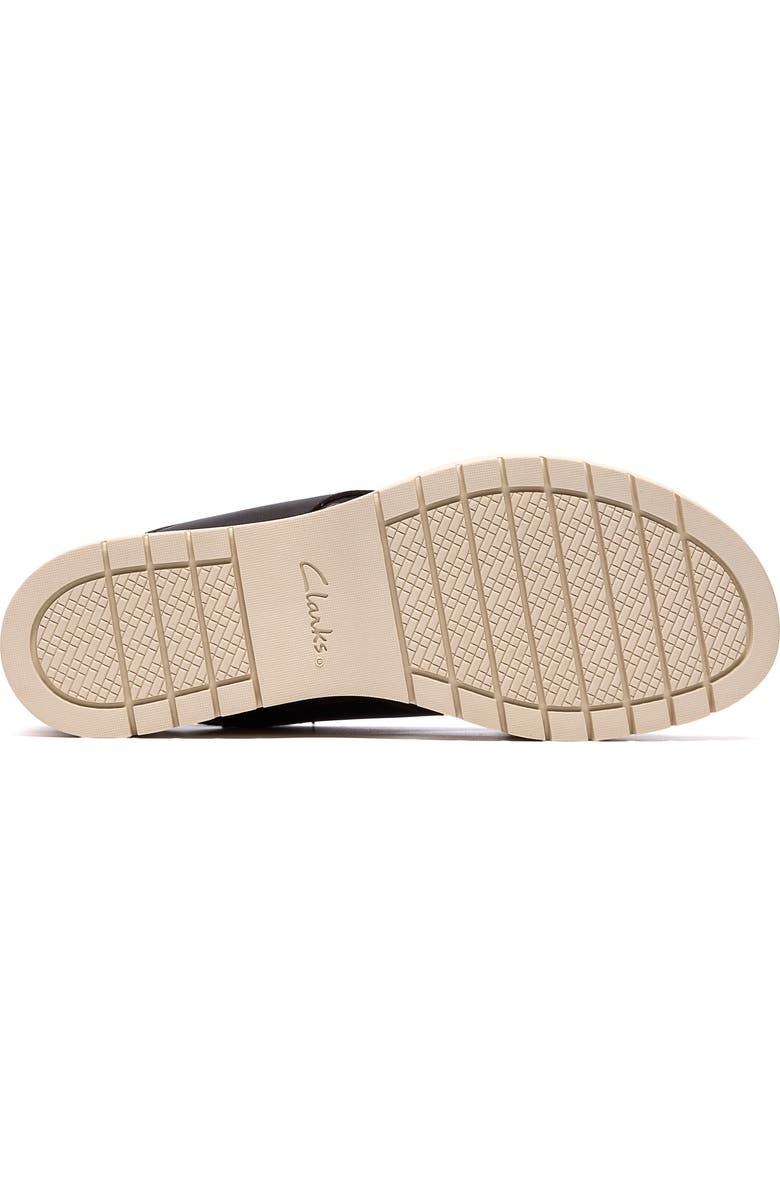 Clarks<sup>®</sup> Diaz Cross Strap Wedge Sandal, Alternate, color, Black Leather