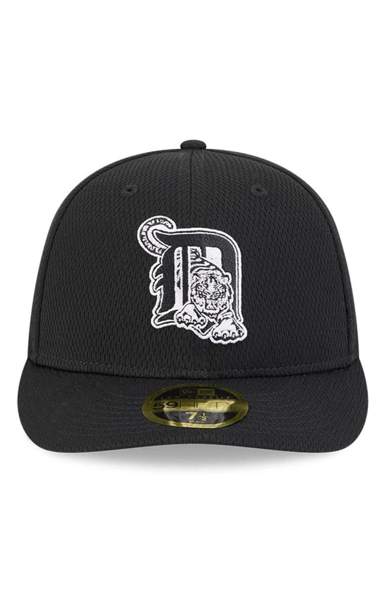 New Era Men's New Era Black Detroit Tigers 2025 MLB Clubhouse Low Profile 59FIFTY Fitted Hat, Alternate, color, 