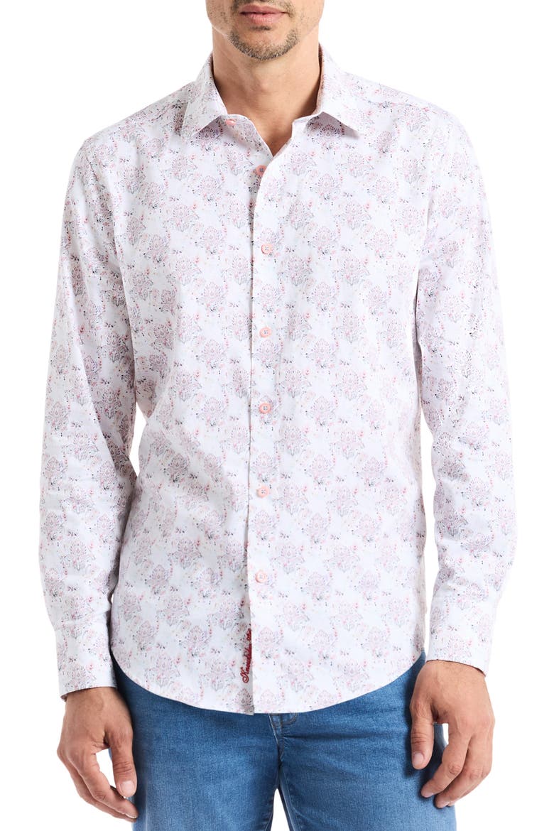 Lurken Cotton Button-Up Shirt, Main, color, MULTI