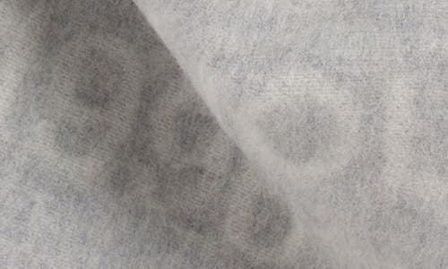 Acne Studios 1996 Logo Jacquard Double Face Wool Fringe Scarf In Gray