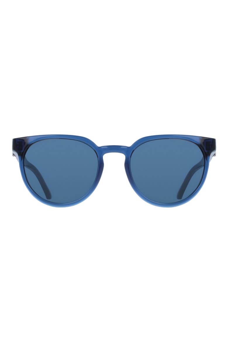 53mm Round Sunglasses, Main, color, TRANSPARENT BLUE
