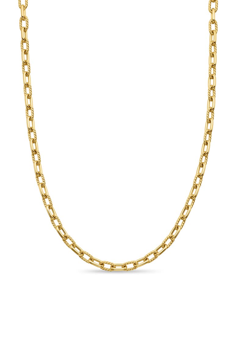 DY Madison® Chain Necklace in 18K Yellow Gold, 6mm, Main, color, GOLD