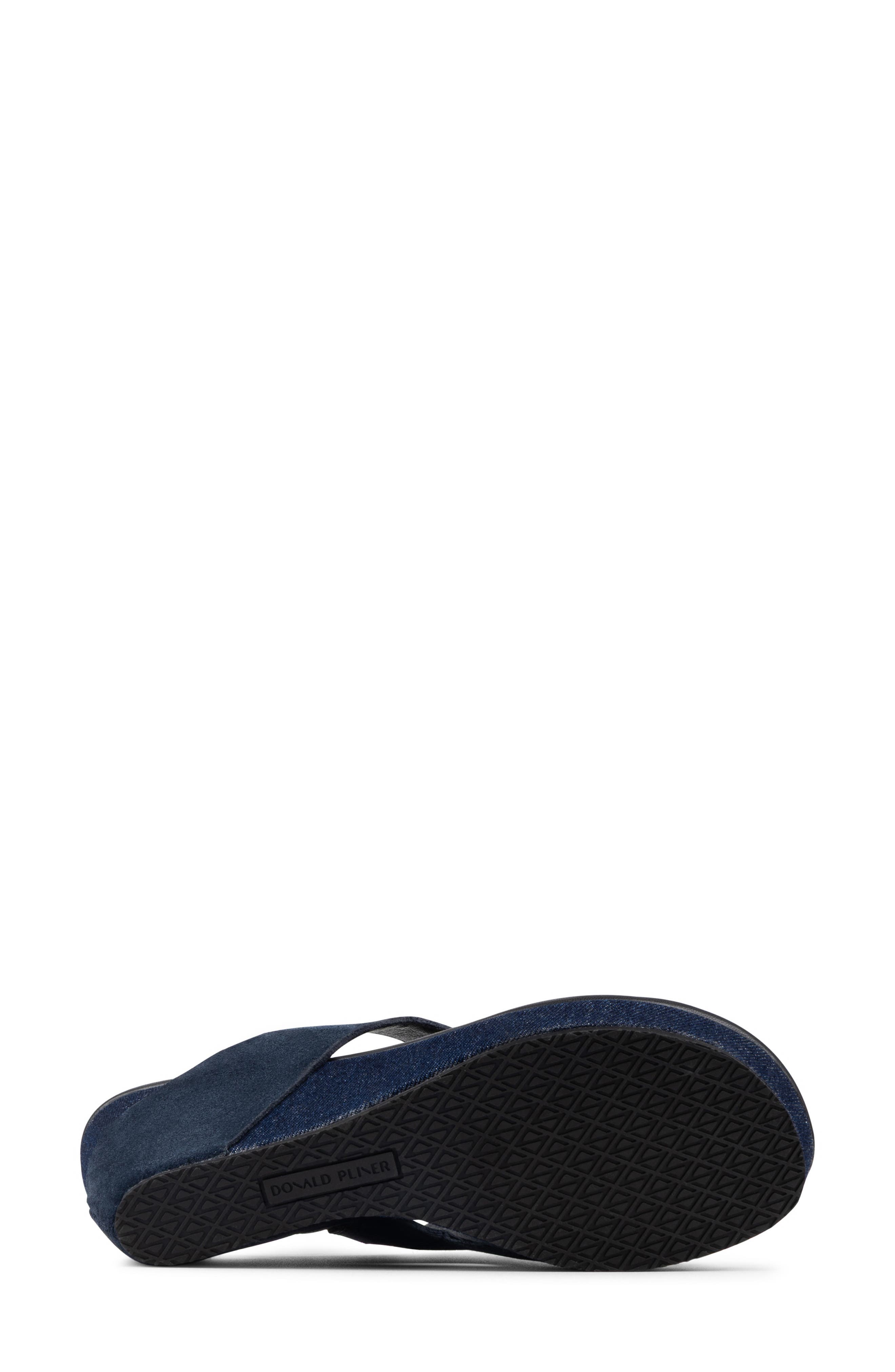 Donald Pliner Gyer Wedge Sandal, Alternate, color, Navy