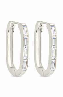 Roxanne Cubic Zirconia Hoop Earrings