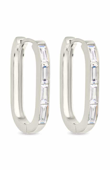 Roxanne Cubic Zirconia Hoop Earrings
