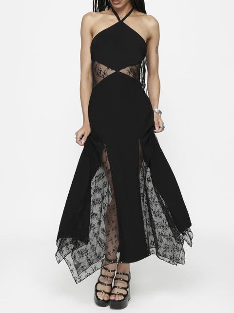 Endora Lace Side Panel Maxi Dress