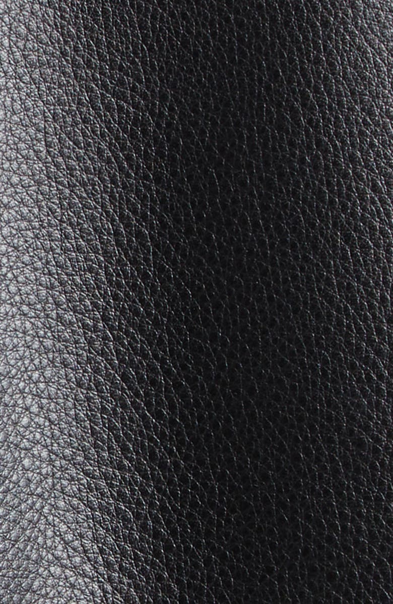 TOTEME Grained Leather Jacket, Alternate, color, Black