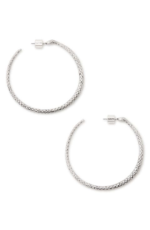 Serpent Hoop Earrings