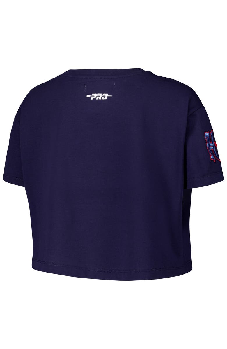 PRO STANDARD Women's Pro Standard Navy Houston Texans H-Town Cropped Boxy T-Shirt, Alternate, color, 