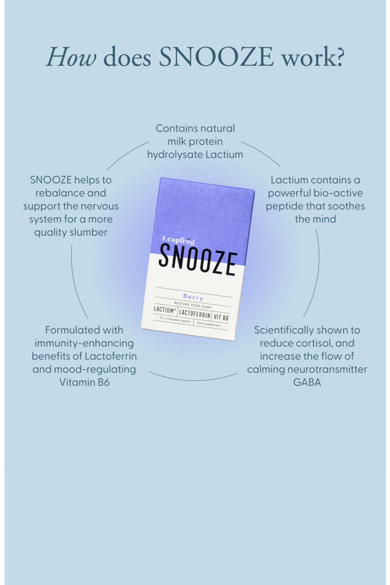 SNOOZE Food Supplement, Alternate, color, 15 Tablets