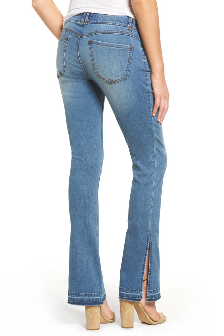 Ab-solution Split Release Hem Jeans (Nordstrom Exclusive), Alternate, color, LIGHT BLUE