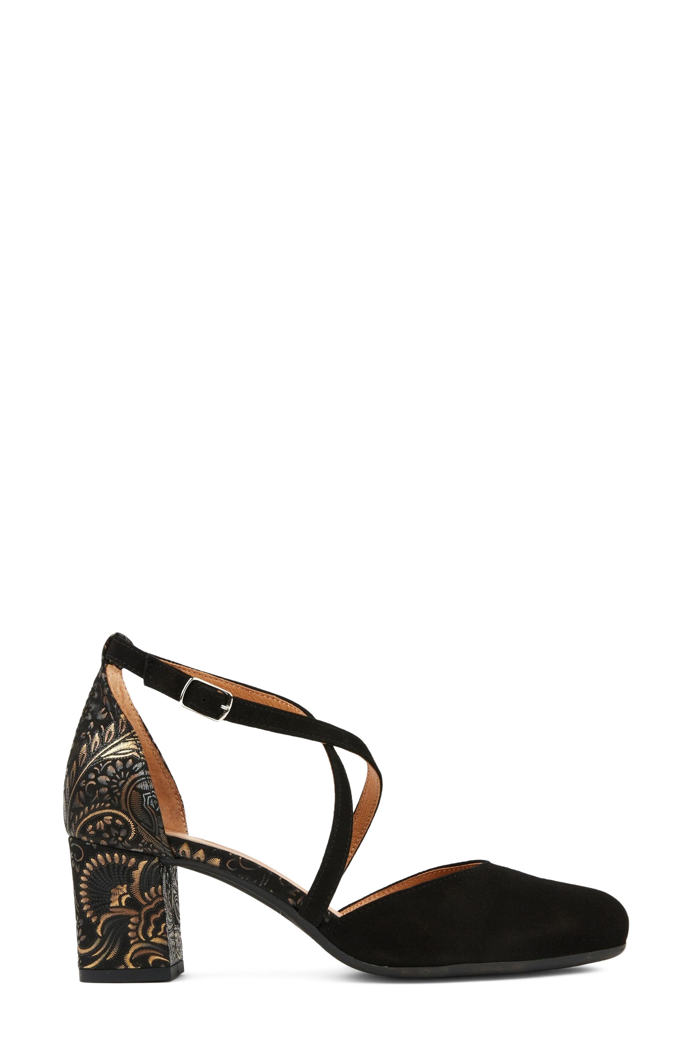 Dannii Ankle Strap Pump, Alternate, color, BLACK