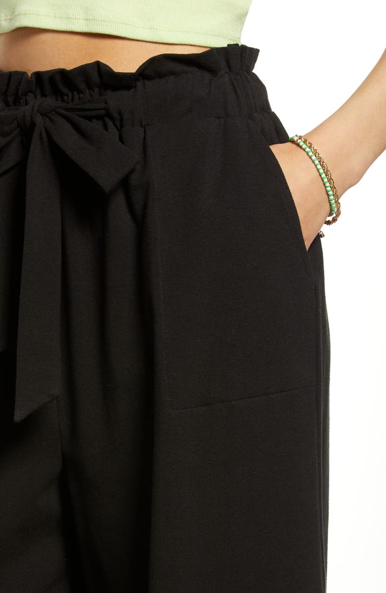 BP. Paperbag Waist Wide Leg Pants, Alternate, color,