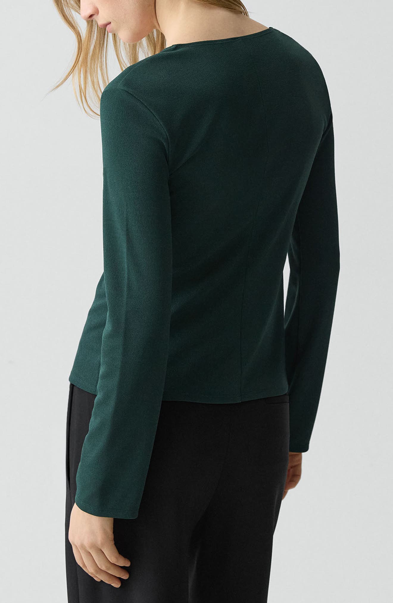 Gathered Neck Knit Top - image 4