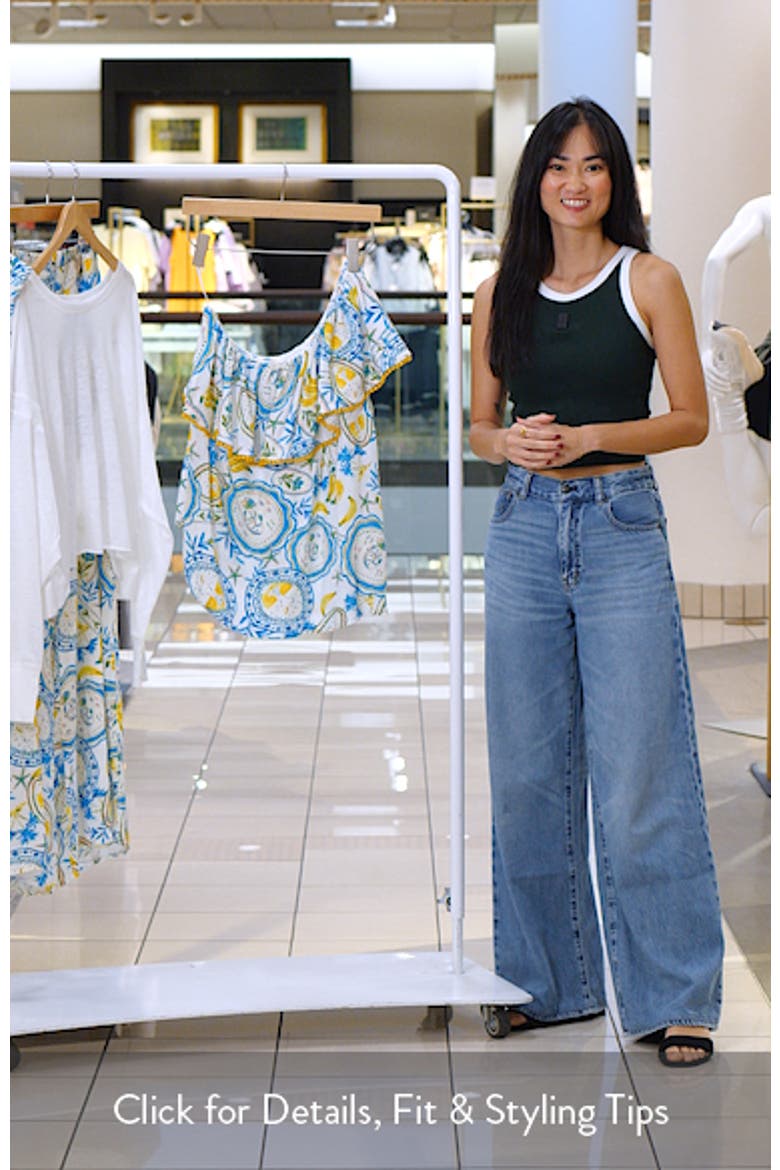 Harvest Island Brinley Ruffle One-Shoulder Top video