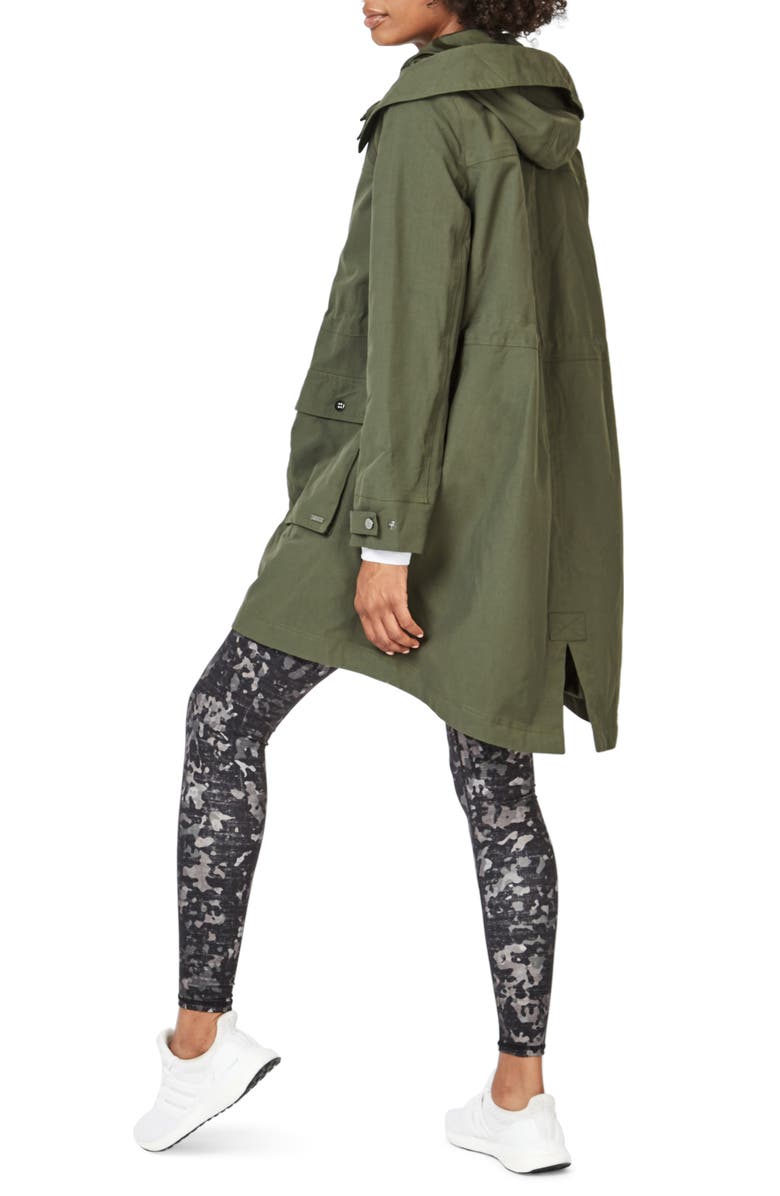 Sweaty Betty Stride Water Resistant Hooded Nylon Parka, Alternate, color,