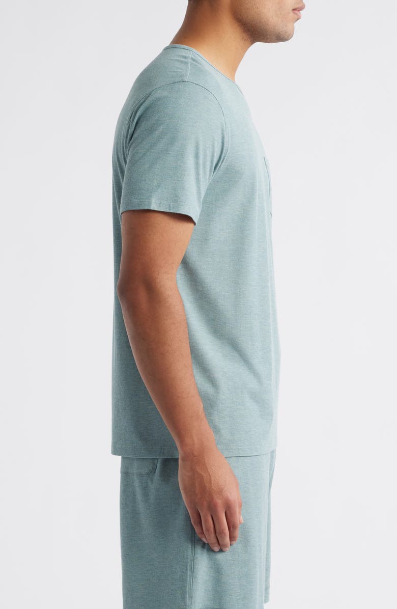Daniel Buchler Ribbed Rayon Blend Pajama Pocket T-Shirt, Alternate, color, Pistachio