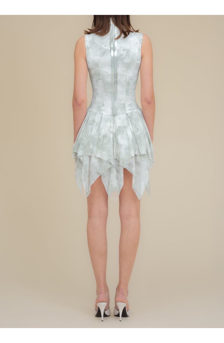 Contessa Mills Bella Printed Piquet Tulle Dress, Alternate, color, Sage