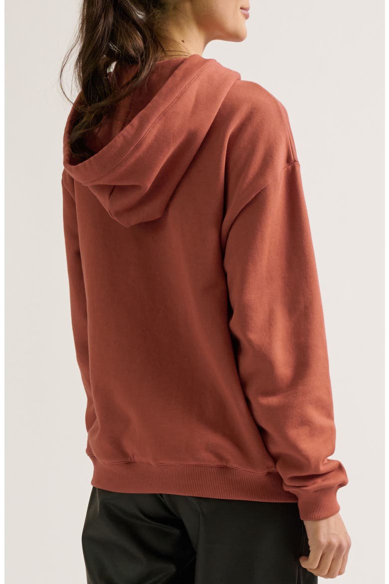 Boston Maternity & Nursing Hoodie, Alternate, color, Terracotta