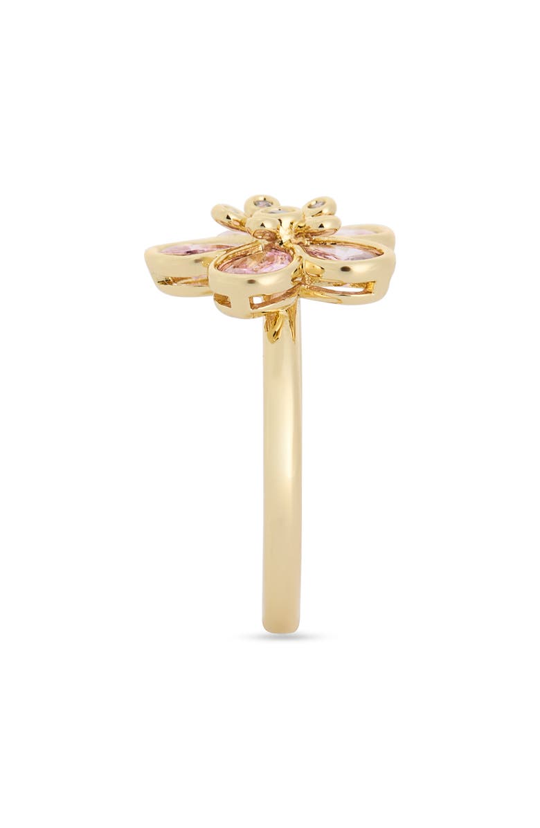 Covet Stone Flower Ring, Alternate, color, Pink Multi / Gold