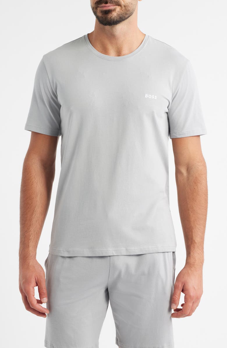BOSS Cotton Lounge T-Shirt, Main, color, Light/ Pastel Grey