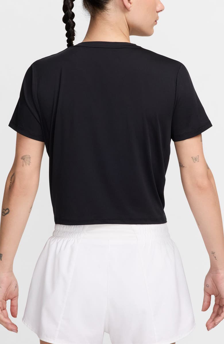 Nike One Classic Dri-FIT Twist Front Top, Alternate, color, 010 010 Black/Black