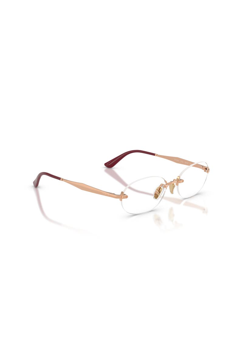 Vogue Eyewear 53mm Oval optical glasses, Alternate, color, Pink