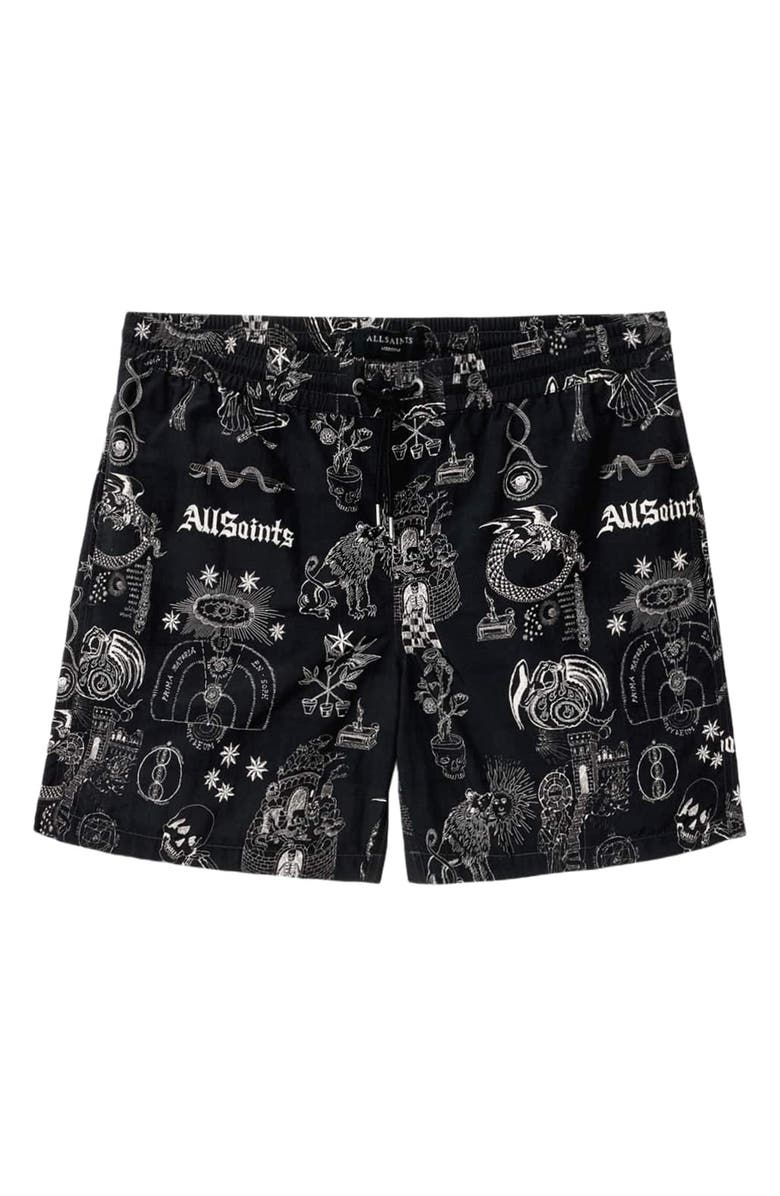 AllSaints Terra Swim Trunks, Alternate, color, 