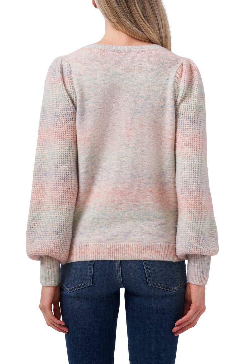 Blouson Sleeve Sweater, Alternate, color, SUGAR CANE