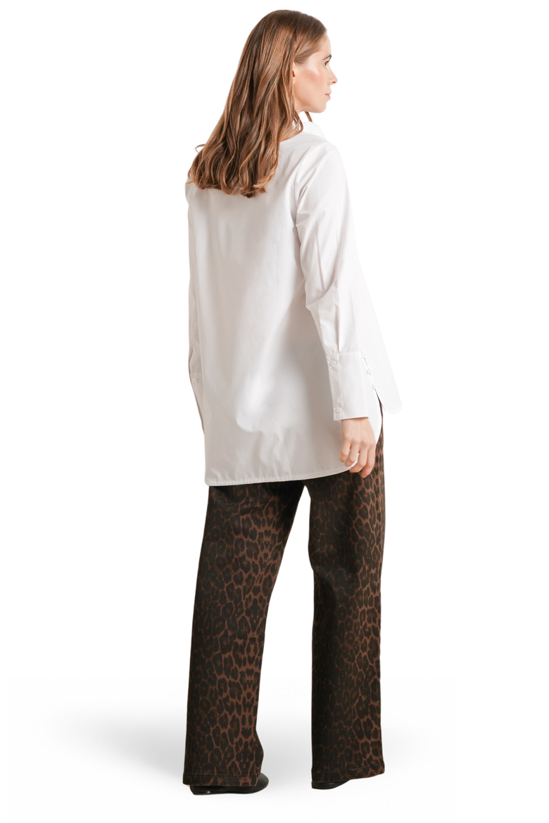 The Weekday Maternity & Nursing Shirt, Alternate, color, Poplin White