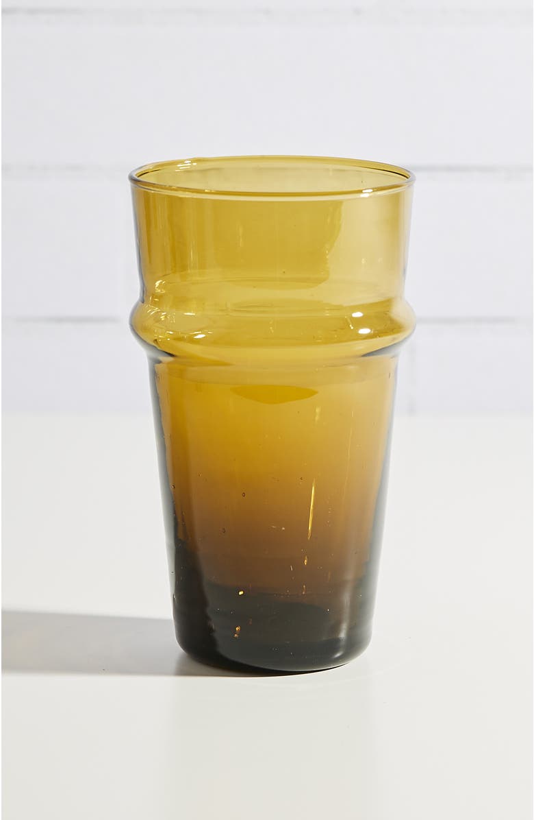 Verve Culture Beldi Stacking Glass, Alternate, color, Amber