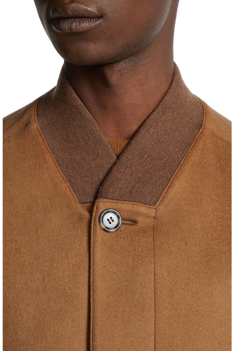 Water Repellent Elements Oasi Cashmere Bomber Jacket, Alternate, color, VICUNA