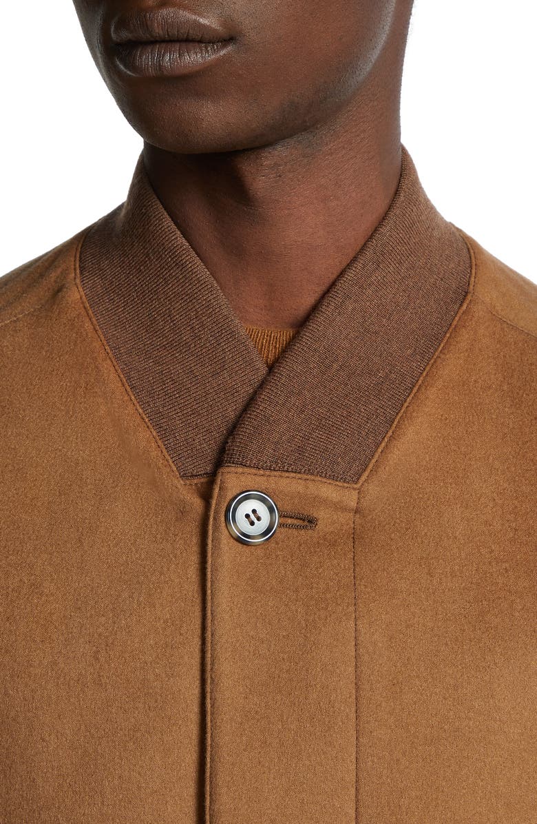 ZEGNA Water Repellent Elements Oasi Cashmere Bomber Jacket, Alternate, color, Vicuna