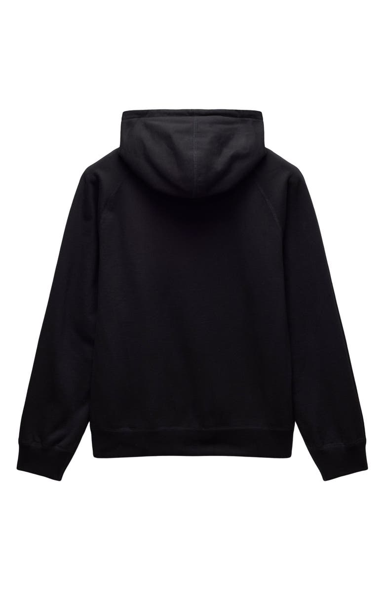 Reigning Champ Midweight Terry Standard Full Zip Hoodie, Alternate, color, Black