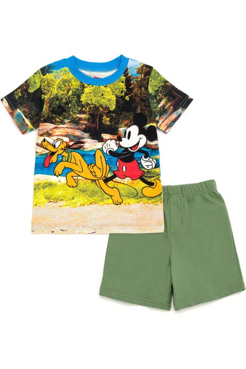 Mickey Mouse Boys' 2-Piece T-Shirt and Shorts Set