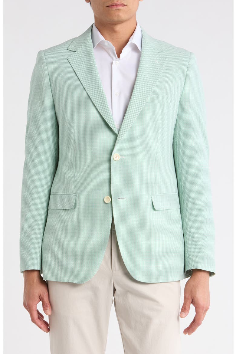 Trim Fit Blazer, Main, color, LIGHT GREEN