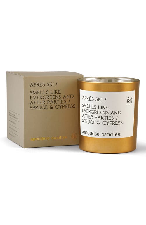 Anecdote Candles Aprés Ski Candle In Gold
