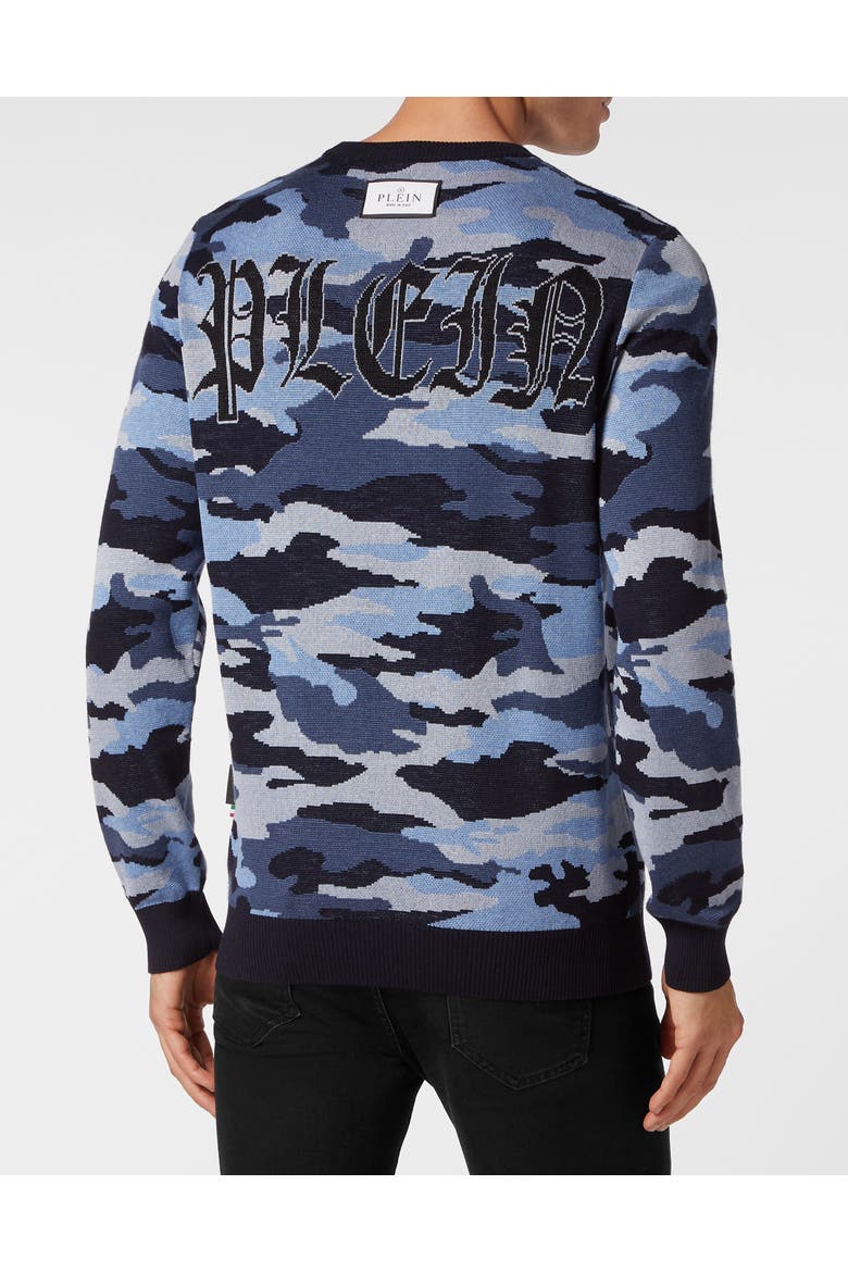Pullover Round Neck Love Men, Alternate, color, navy