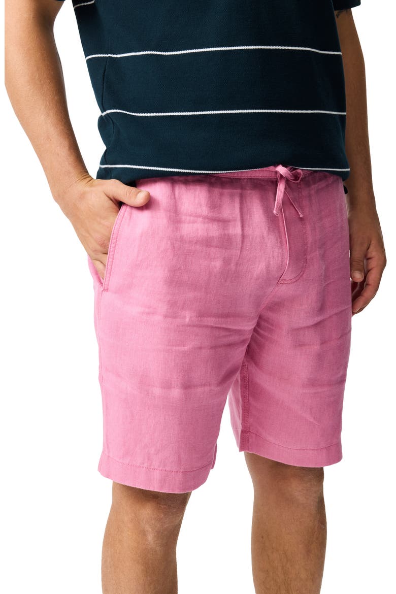Linen Shorts, Alternate, color, GERANIUM