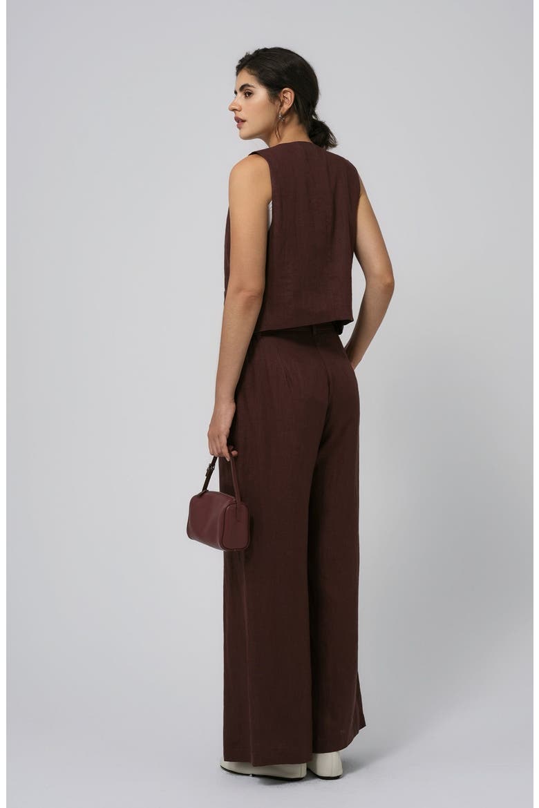 Hemp High Rise Pants, Alternate, color, espresso