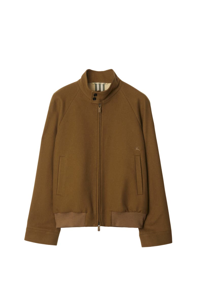 Burberry Cashmere Harrington Jacket, Alternate, color, 