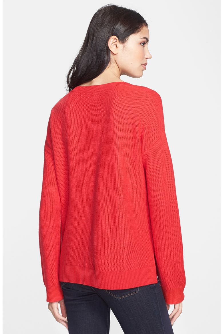 'Moselle' Sweater, Alternate, color, CARNELIAN