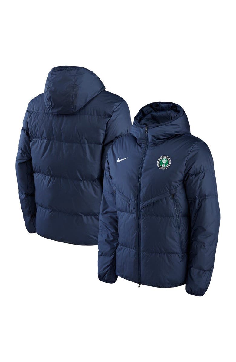 Nike Men's Nike Navy Nigeria National Team Strike Hoodie Full-Zip Jacket, Main, color, Navy