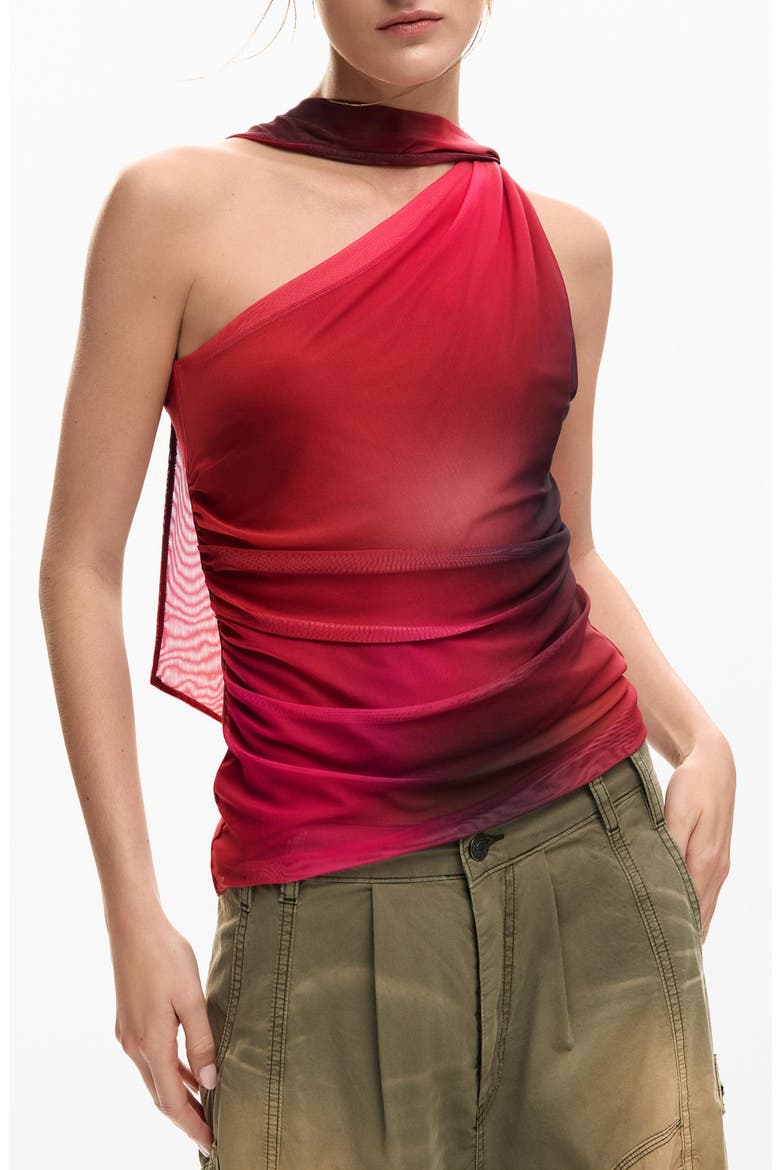 Asymmetric Sleeveless Top, Main, color, PINK