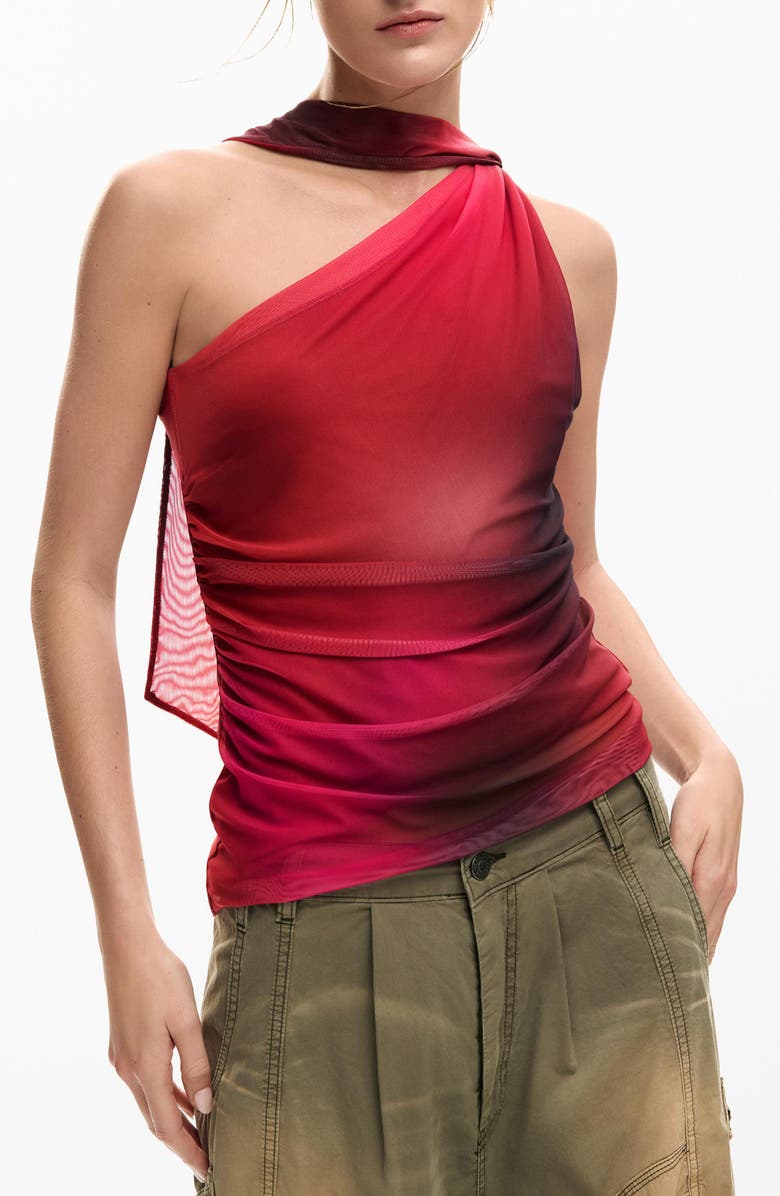 Desigual Asymmetric Sleeveless Top, Main, color, 