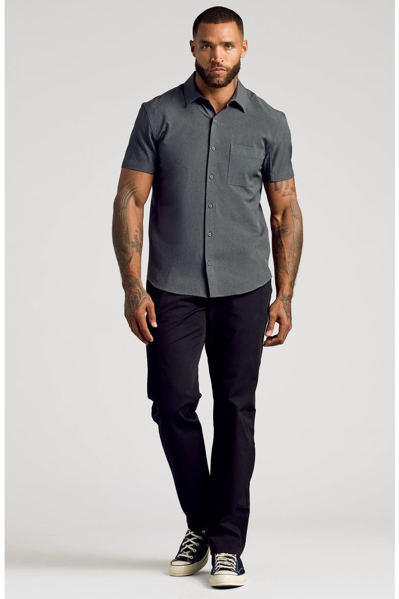 Short Sleeve Ripstop Commuter Shirt, Alternate, color, CHARCOAL GREY